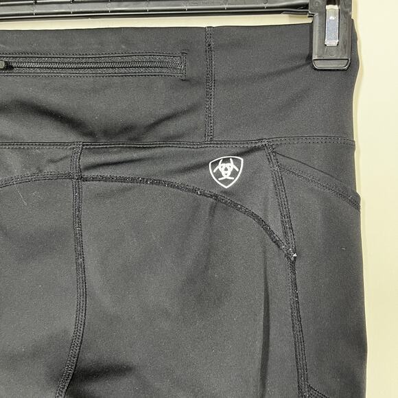 Ariat Tek Tights Women’s Sz Medium Black Riding Tights EOS Knee Patch Equestrian - Picture 10 of 16